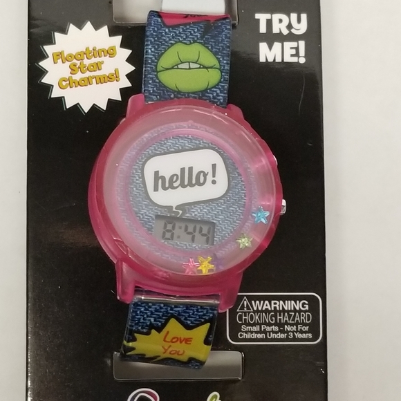 Watch Chic Flashing Lights Watch & Keychain New - Picture 6 of 6